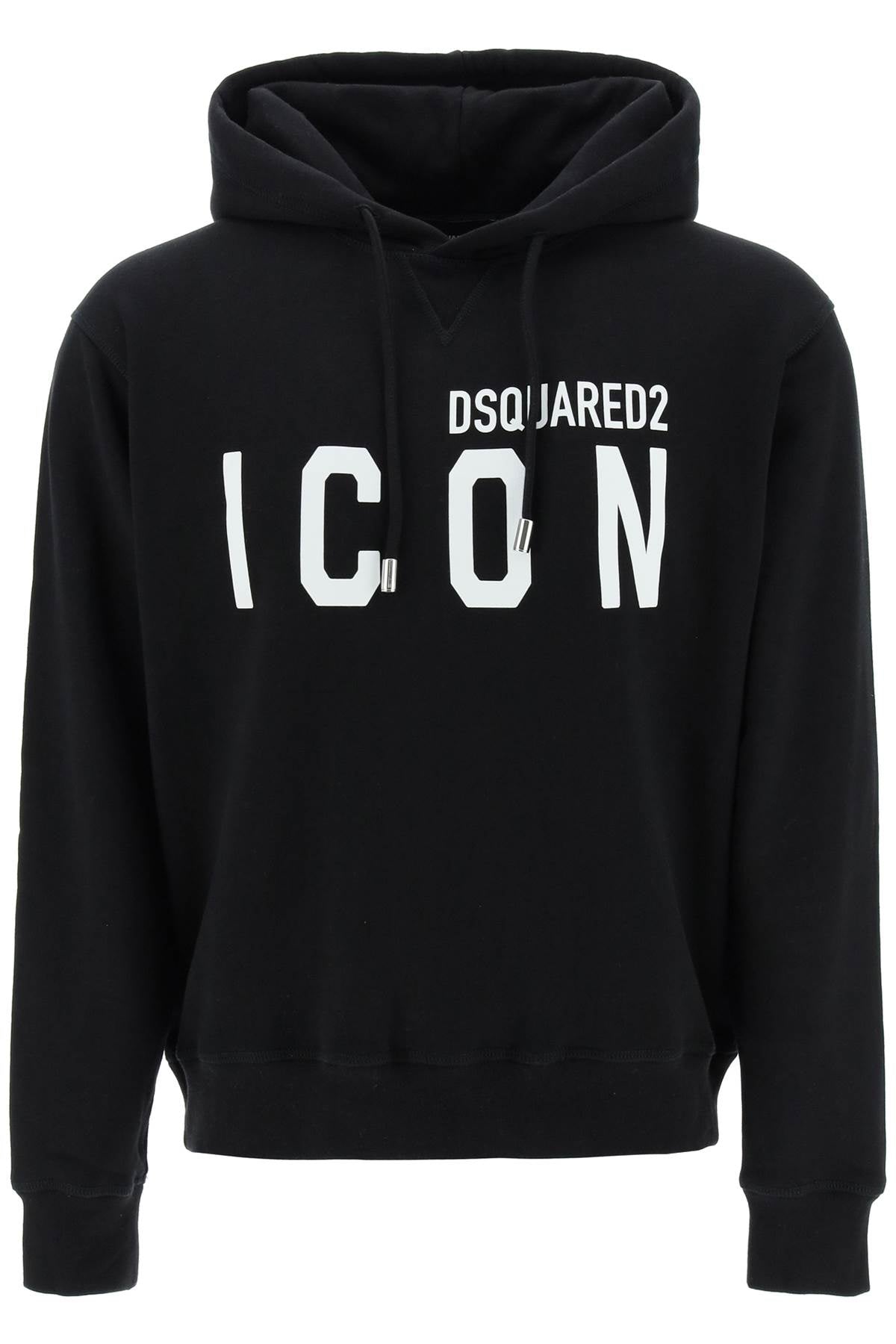 Dsquared2 icon hoodie S79GU0003 S25516 BLACK WHITE