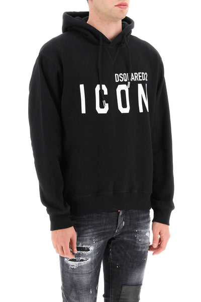 Dsquared2 icon hoodie S79GU0003 S25516 BLACK WHITE