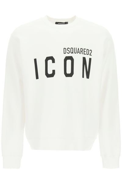 Dsquared2 icon logo sweatshirt S79GU0004 S25516 WHITE BLACK