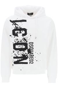 Dsquared2 cool fit hoodie with icon splash print S79GU0115 S25516 WHITE