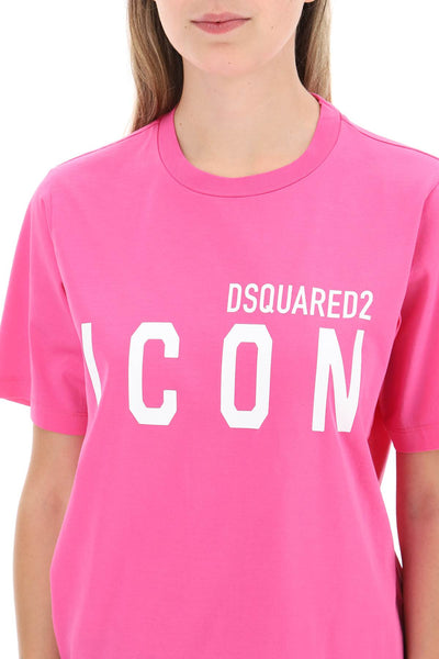 Dsquared2 icon forever easy tee S80GC0056 S23009 FUXIA