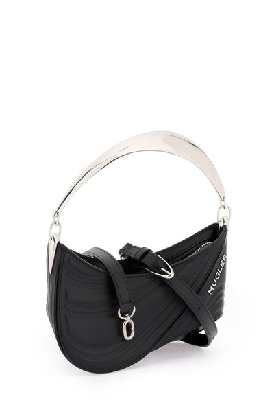 Mugler spiral curve 01 handbag SA0011906 BLACK