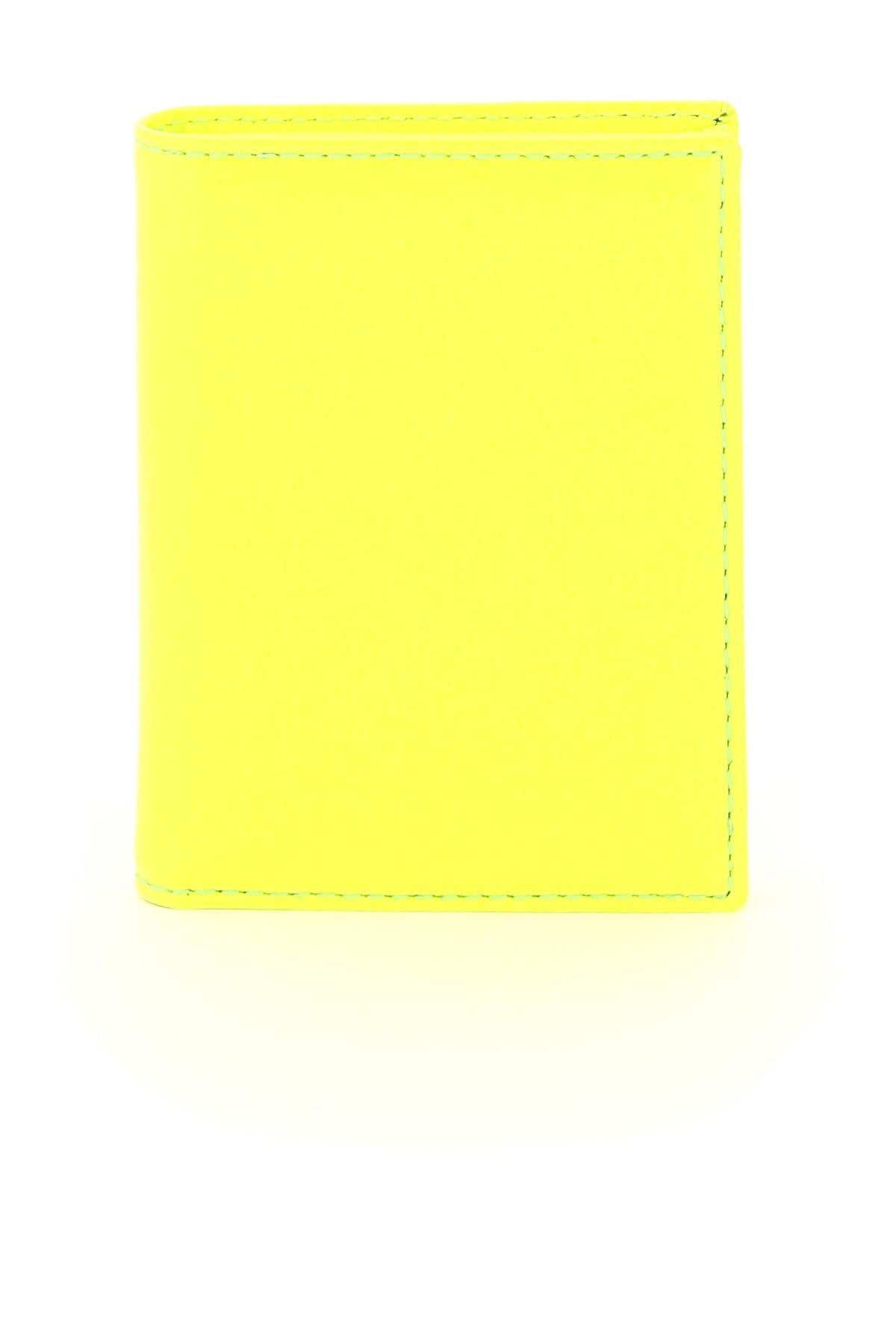 Comme des garcons wallet fluo leather bifold wallet SA0641SF YELLOW LIGHT ORANGE