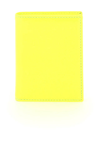 Comme des garcons wallet fluo leather bifold wallet SA0641SF YELLOW LIGHT ORANGE