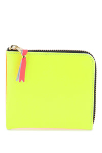 Comme des garcons wallet super fluo small bifold wallet SA0641SF PINK YELLOW