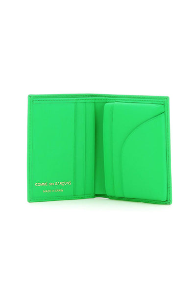 Comme des Garcons Wallet皮革小折雙重錢包SA0641綠色