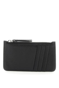 Maison margiela leather zipped cardholder SA1VX0003 P4806 BLACK