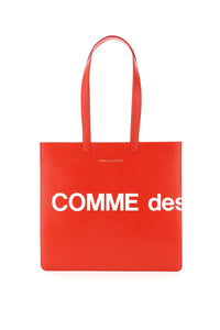 Comme des garcons wallet leather tote bag with logo SA9001HL RED