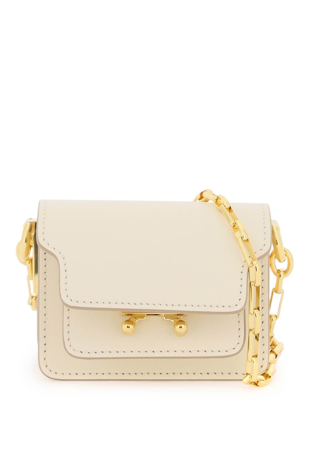 Marni trunk nano mini bag SBMP0085U0LV520 TALC