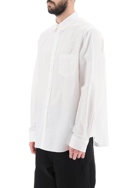 Sacai thomas mason cotton poplin shirt SCM 078 OFF WHITE