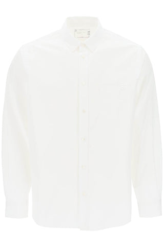 Sacai thomas mason cotton poplin shirt SCM 078 OFF WHITE