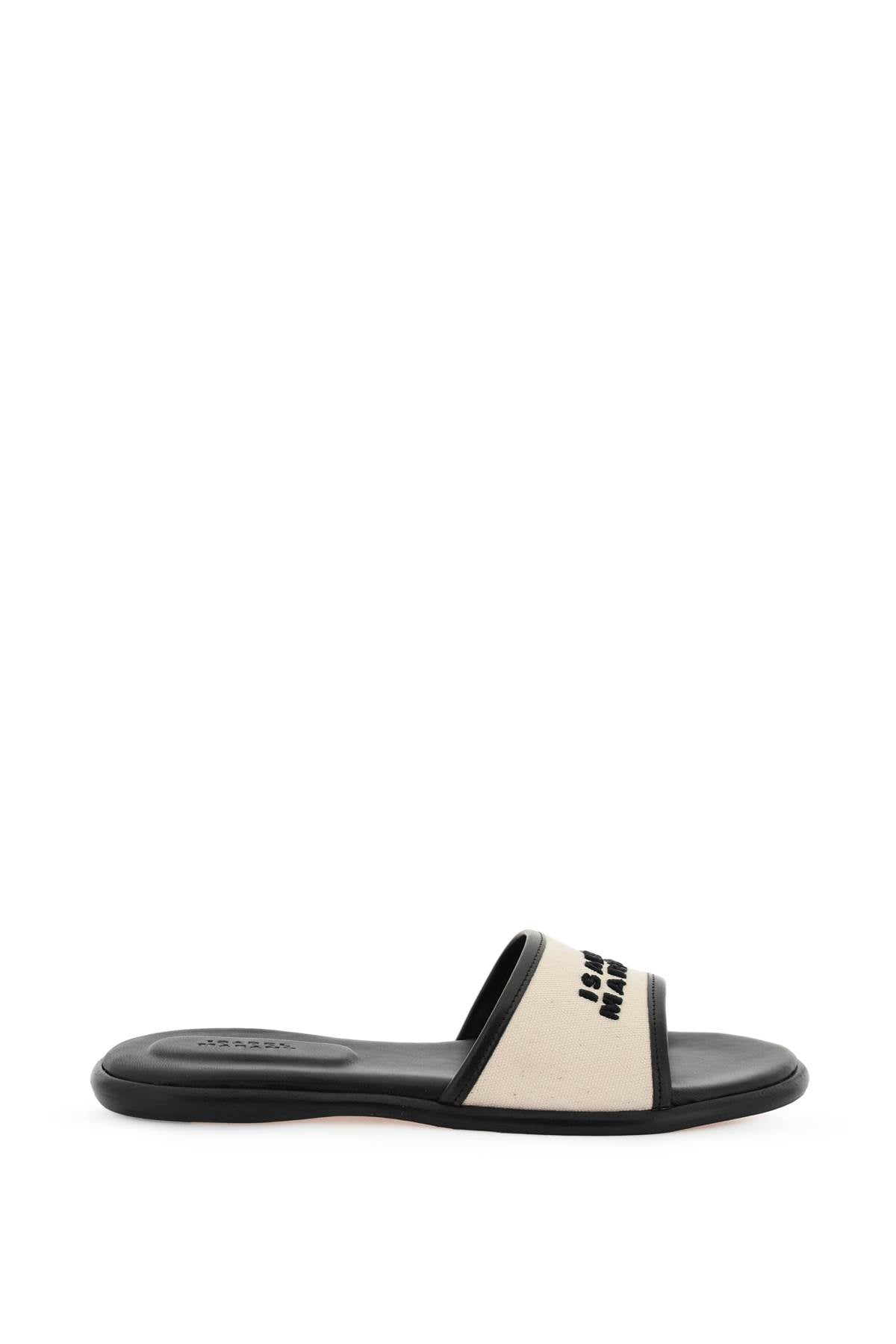 Isabel marant vikee slides SD0133FB A2B11S ECRU BLACK