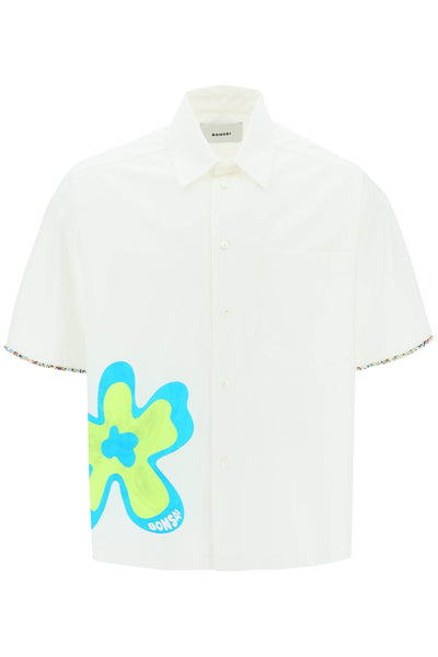Bonsai 'bloom' short-sleeved shirt SH002001 WHITE