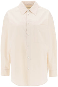 Lemaire oversized shirt in poplin SH1047 LF839 LIGHT CREAM