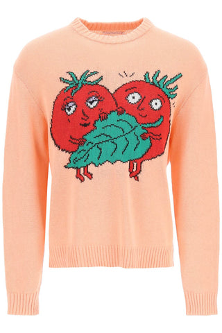 天空高農場“快樂西紅柿”棉毛衣SHF03N001淺粉紅色