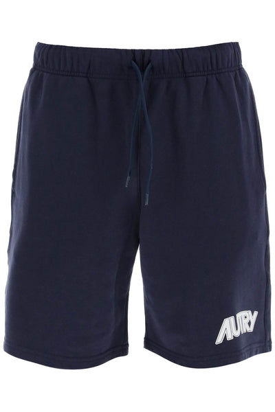 Autry logo print sweatshorts SHPM506B BLUE