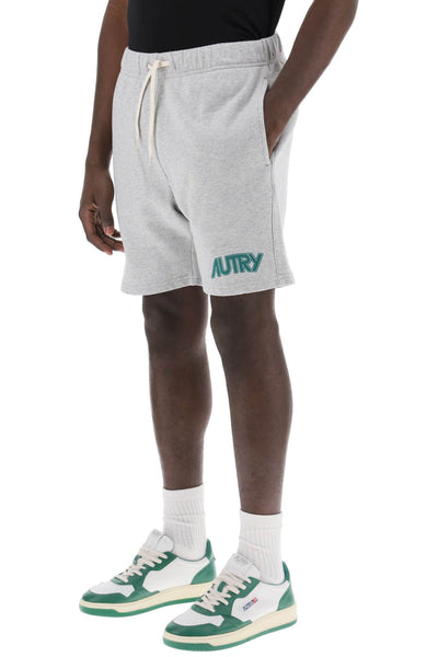 Autry sweatshorts with logo print SHPM506M MELANGE