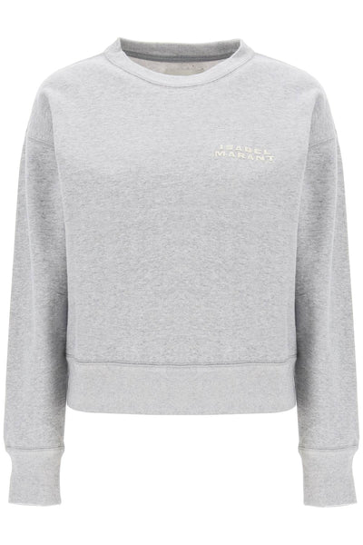 Isabel marant shad sweatshirt with logo embroidery SW0054FA A2M41I GREY