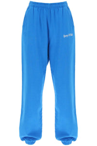 Sporty rich italic logo joggers SW873 ROYAL BLUE