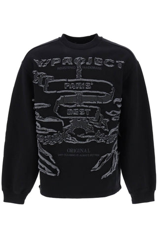 Y project paris' best sweatshirt SWEAT54 S25 J107 BLACK