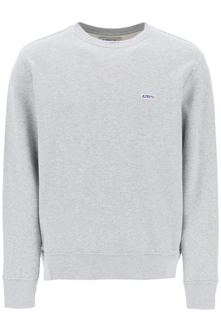 Autry sweatshirt with logo label SWPM507M MELANGE
