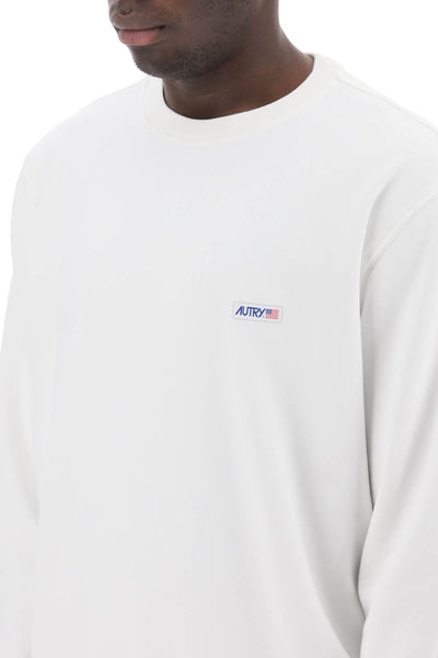 Autry 附標誌標籤運動衫 SWPM507​​W 白色