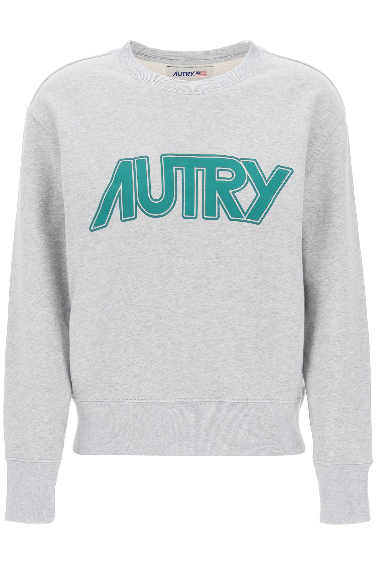 Autry sweatshirt with maxi logo print SWPW514M MELANGE