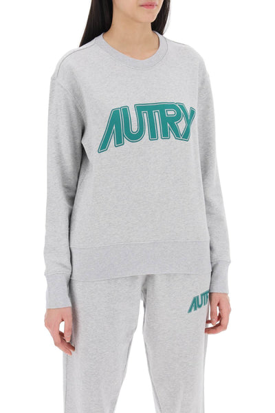 Autry sweatshirt with maxi logo print SWPW514M MELANGE