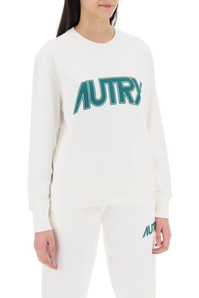 Autry sweatshirt with maxi logo print SWPW514W WHITE