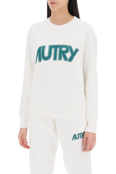 Autry sweatshirt with maxi logo print SWPW514W WHITE