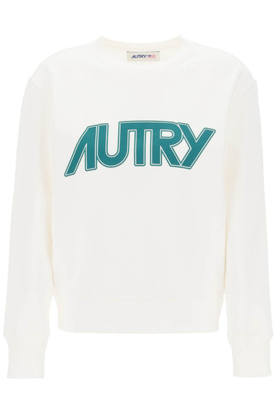 Autry sweatshirt with maxi logo print SWPW514W WHITE