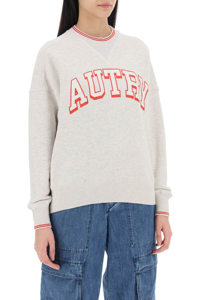 Autry oversized varsity sweatshirt SWPW524M MELANGE