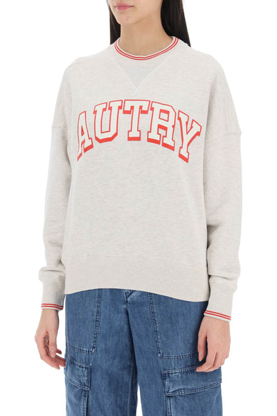 Autry oversized varsity sweatshirt SWPW524M MELANGE