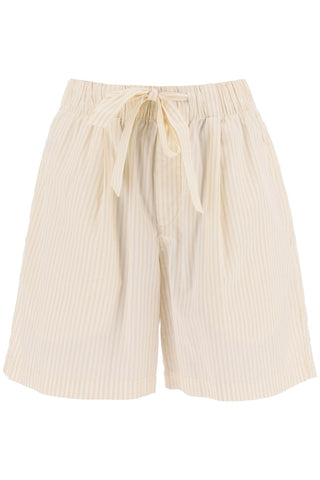 Birkenstock x tekla organic poplin pajama shorts SWS WHS WHEAT STRIPES