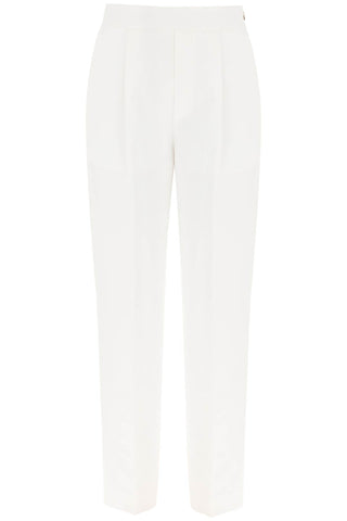 Agnona linen trousers T70219 X U3011 WHITE