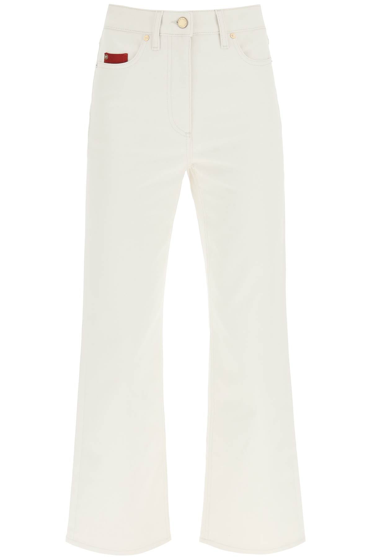 Agnona cotton cashmere jeans T70513 Y UC015 CHALK