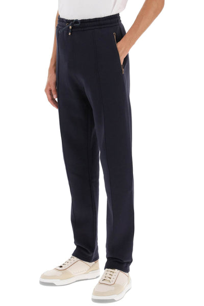 Agnona cotton and cashmere joggers T706UA Y Y2047 NIGHT