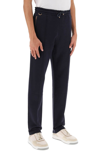 Agnona cotton and cashmere joggers T706UA Y Y2047 NIGHT