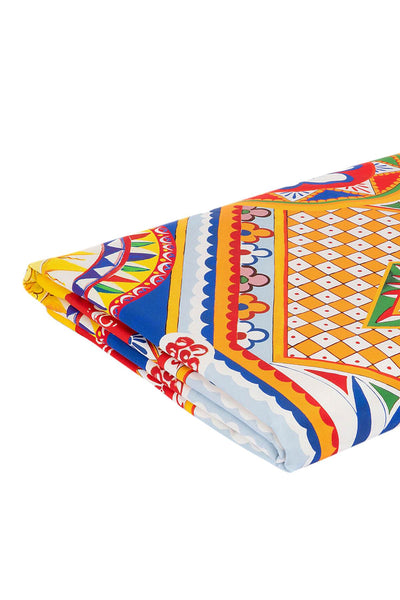 Dolce &amp; Gabbana 印花絲質絎縫毛毯 TCE014 TCAB7 CARRETTO