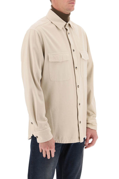 Agnona cotton & cashmere shirt TD06U7 N U2076 TUFO