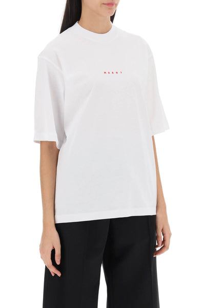 Marni 有機棉 T 卹 THJE0263P1USCS87 LILY WHITE