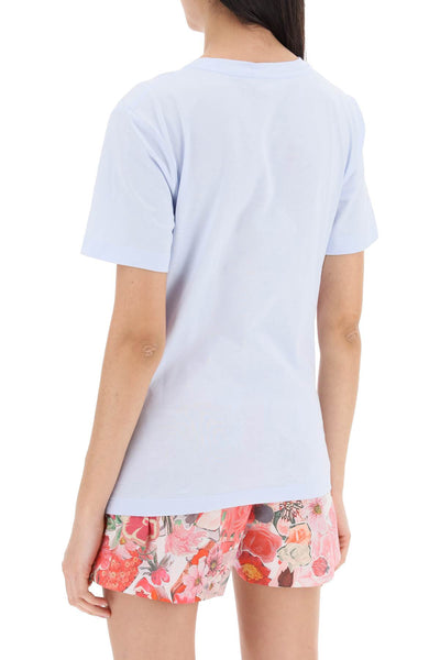 Marni hand-embroidered logo t-shirt THJE0293S0UTC017 LIGHT BLUE