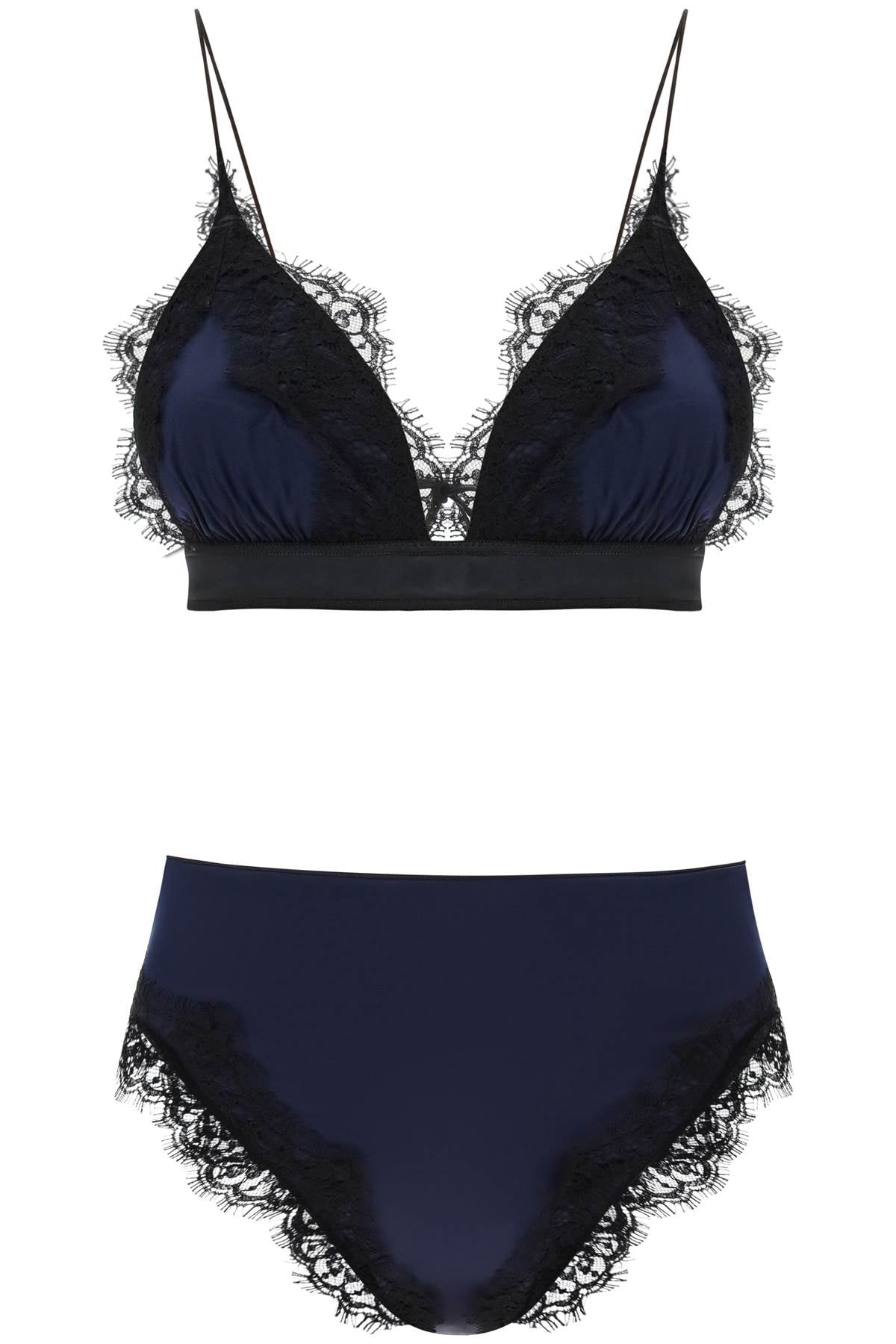 Os√©ree 'travaille' high-waisted bikini set TMS238 NIGHT BLUE