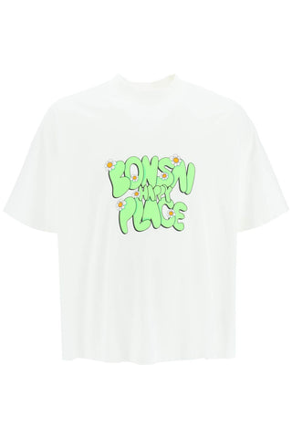 Bonsai printed maxi t-shirt TS002006 WHITE