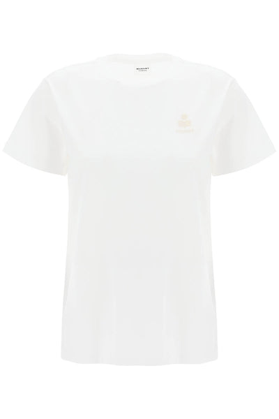 Isabel marant etoile aby regular fit t-shirt TS0070FA A1N98E WHITE