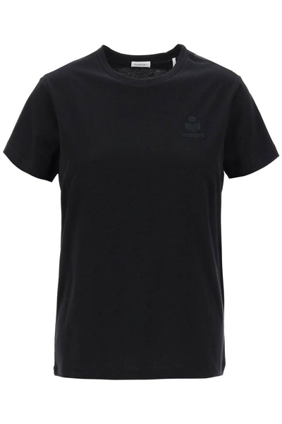 Isabel marant etoile aby regular fit t-shirt TS0070FA A1N98E BLACK