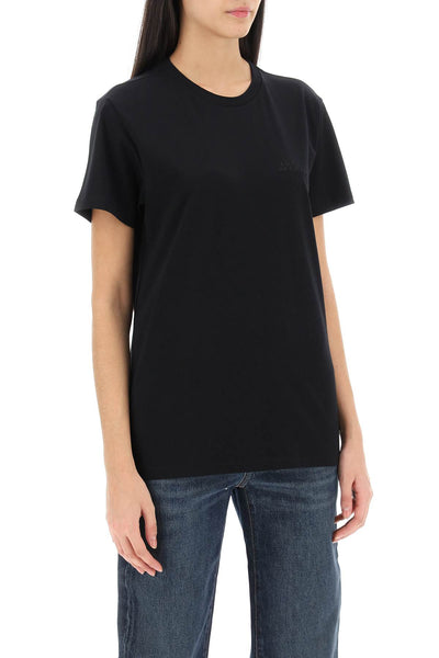 Isabel marant vidal crew-neck t-shirt TS0103FA A2N44I BLACK