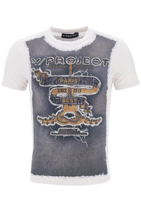 Y project trompe l'oeil t-shirt TS77 S24 J104 TAUPE NAVY