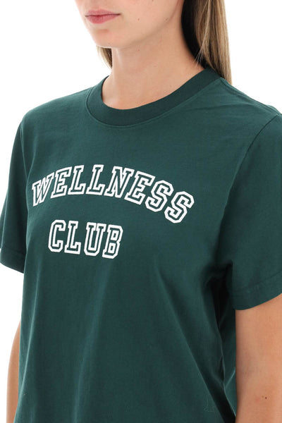 Sporty rich wellness club cropped t-shirt TS874 FOREST