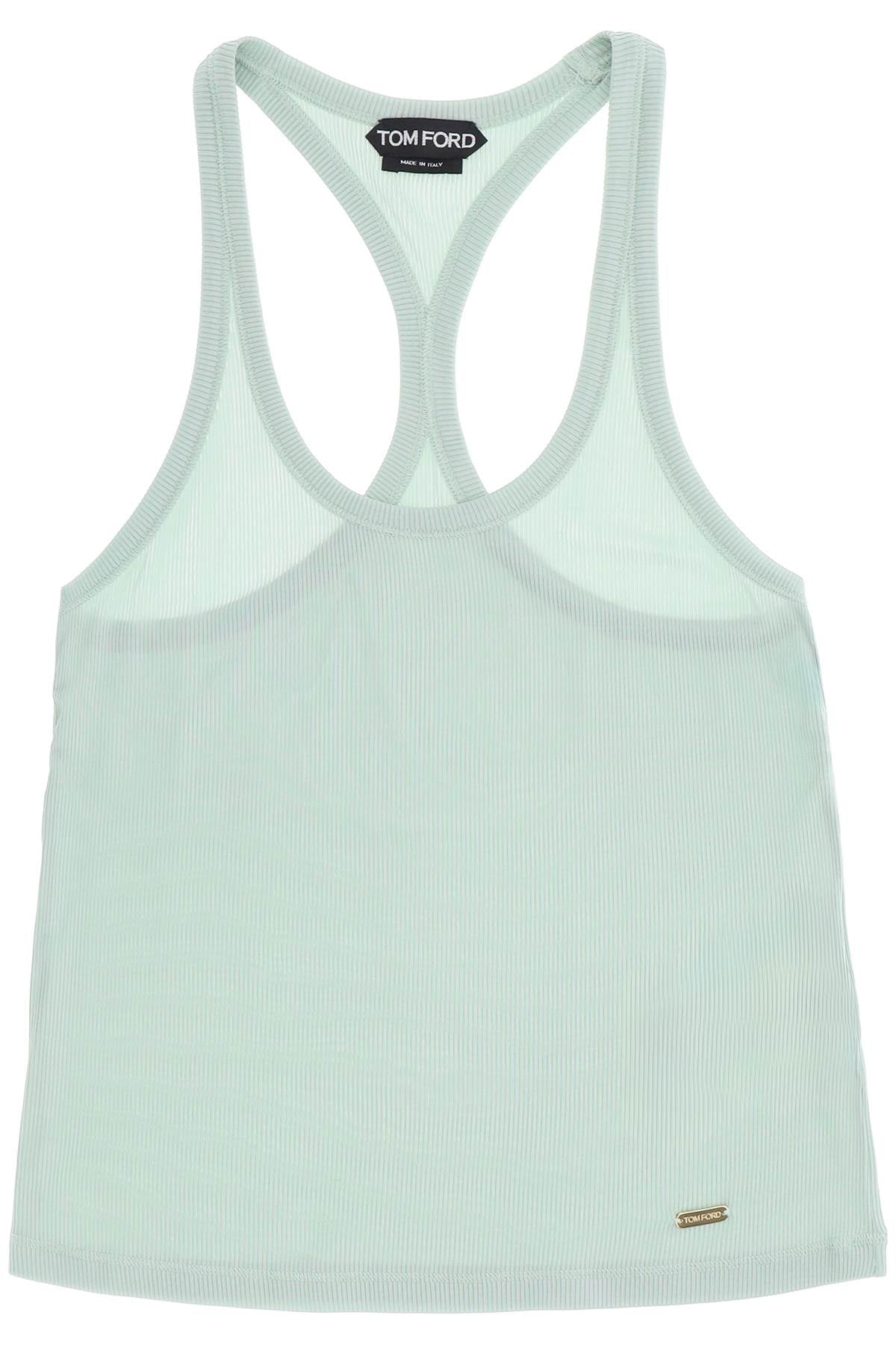 Tom ford racer-back tank top TSJ565 JEX079 POWDER GREEN